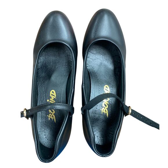 Bokimd Womens Size 7 Black Non-Slip Latin Salsa Dance 2.25" Heel Character Shoes - Picture 5 of 8